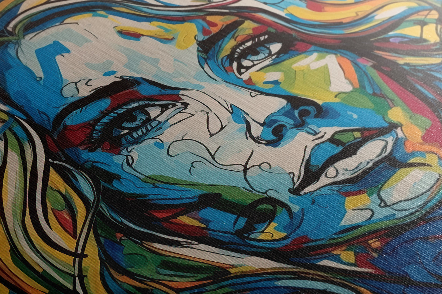 Blue Blonde - Canvas
