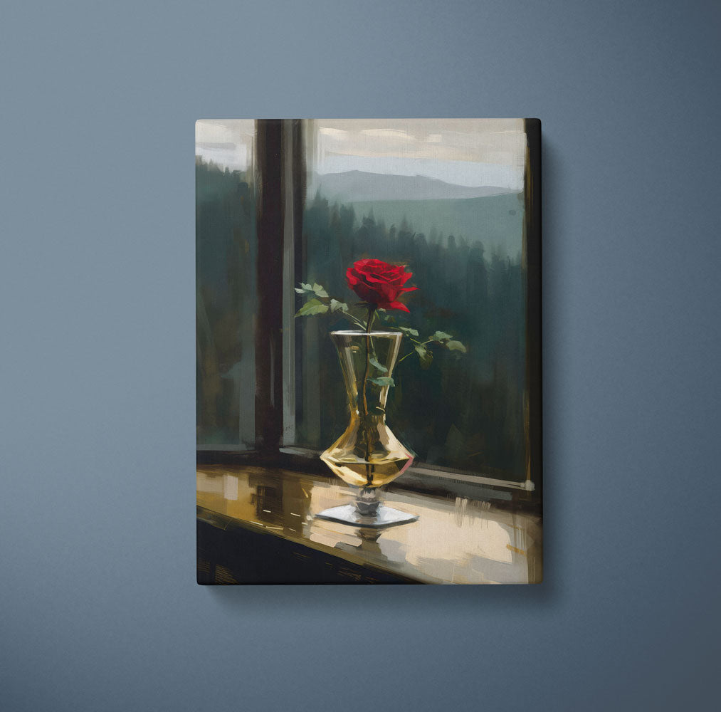 Lonely Rose - Canvas