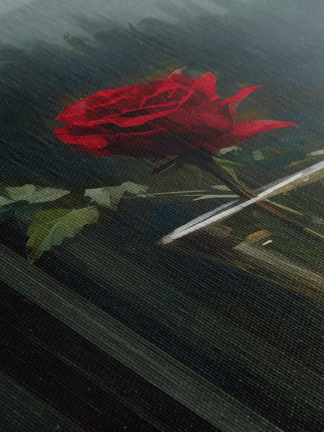 Lonely Rose - Canvas