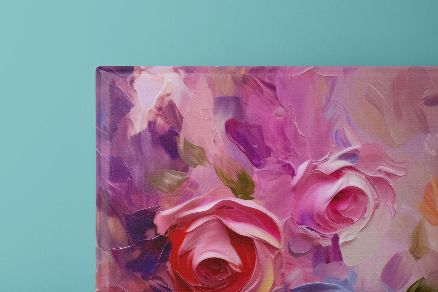 Roses in Violet - Canvas