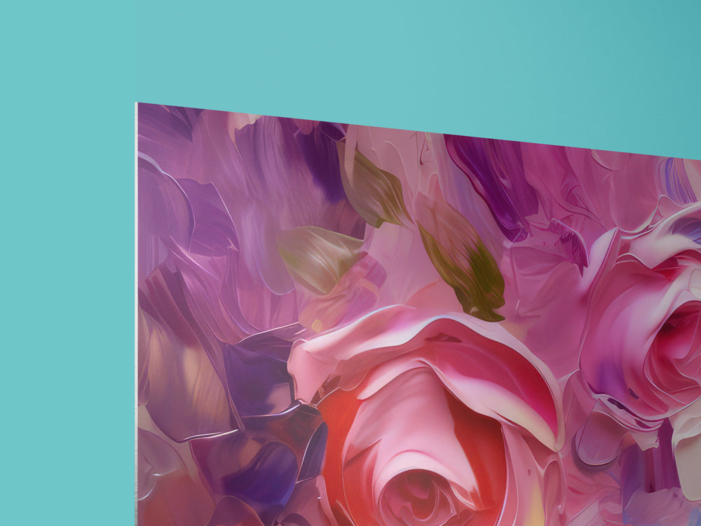 Roses in Violet - Aluminum