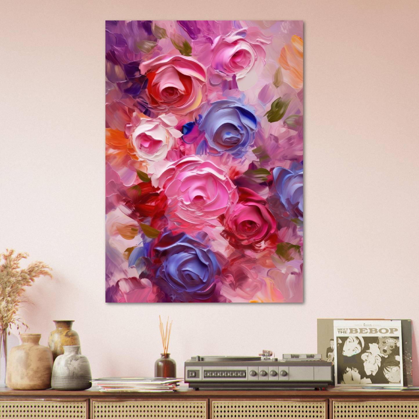 Rosas en Violeta - Aluminio